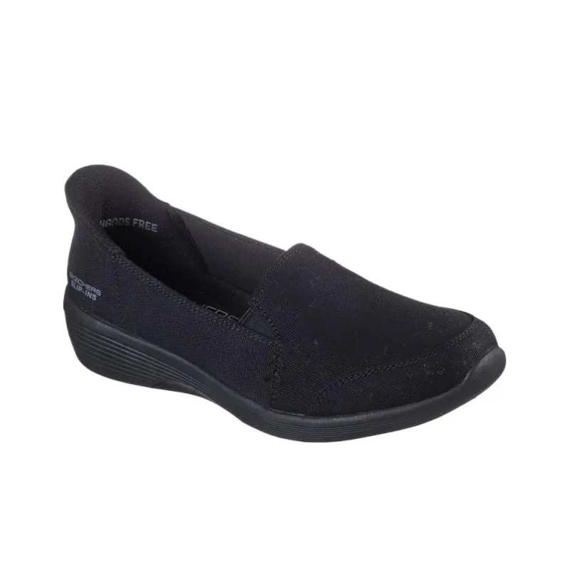 Skechers Arya Low Top Casual Shoes Women's Black-2
