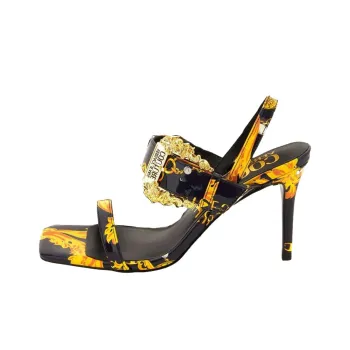 VERSACE JEANS COUTURE One Strap Sandals Women's Black