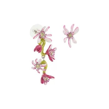 LES NEREIDES Gold Plated Earrings Women's Pink