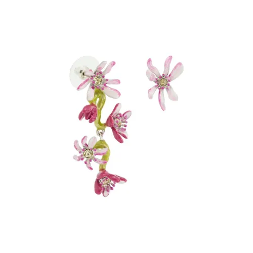 LES NEREIDES Gold Plated Earrings Women's Pink