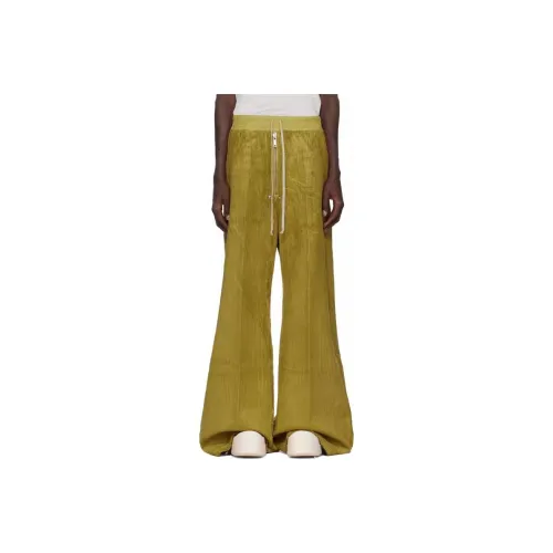 Rick Owens DRKSHDW Casual Pants Men's Yellow Green
