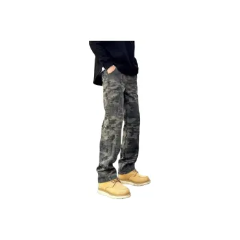 KVIV Jeans Men's Army Green Camouflage