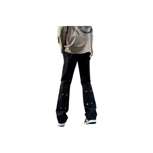 PANDA ADEVIL Summer Luxury Streetwear Black Jeans Unisex