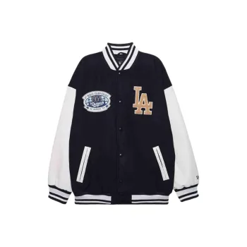 New Era x MLB FW24 Baseball Jacket Unisex Black