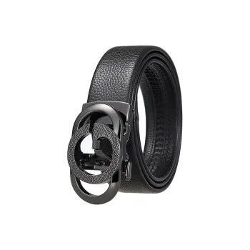 Yalu Preferred Top Grain Cow Leather Belts Unisex Width 3.5CM