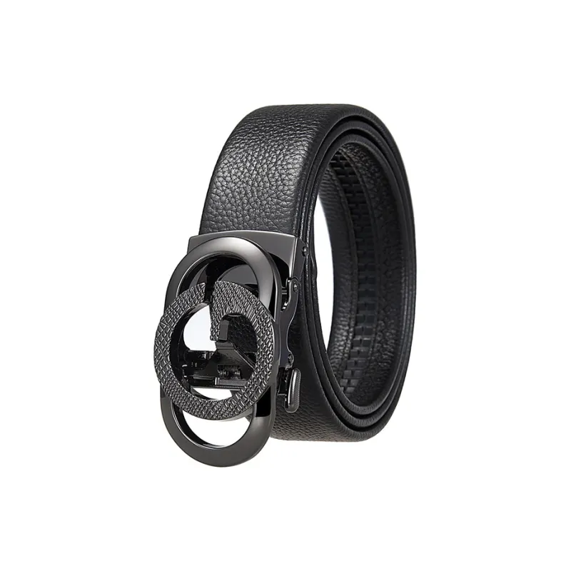 Yalu Preferred Top Grain Cow Leather Belts Unisex Width 3.5CM-0