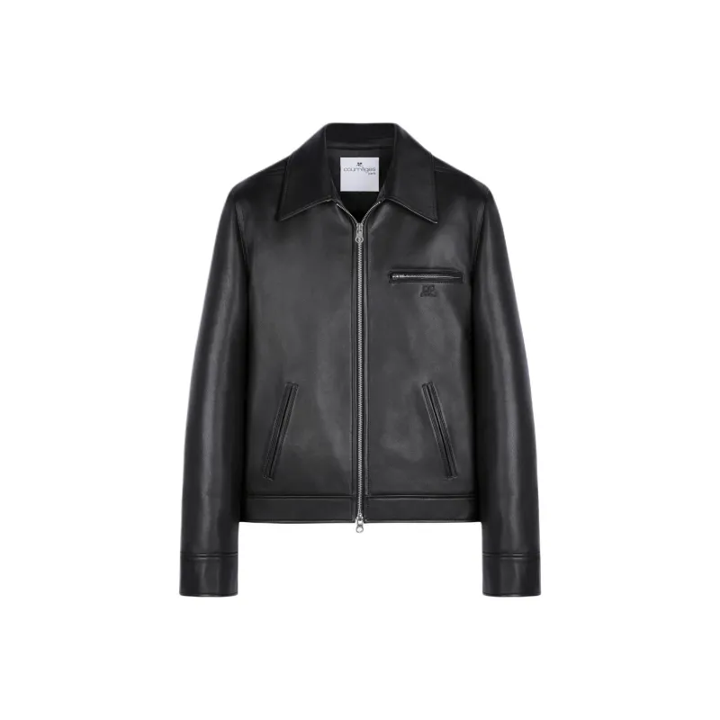 Courrèges Leather Shirt Jacket-0