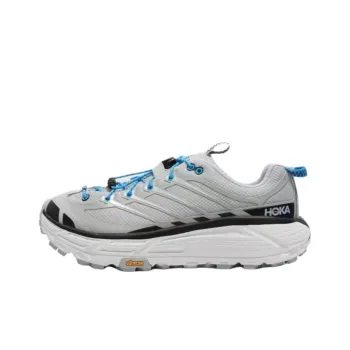 HOKA ONE ONE Mafate Three 2 Anti Slip Wear Resistant Low Top Trail Running Shoes Unisex Gray