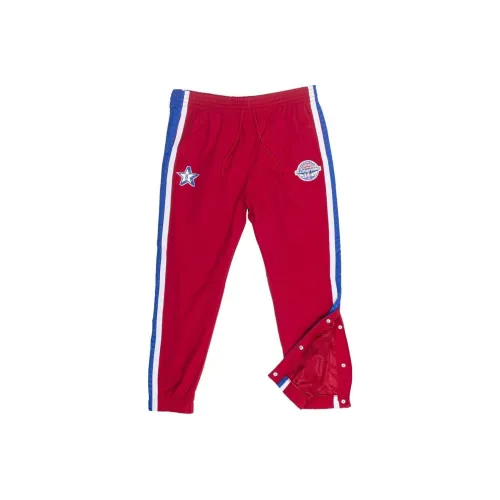 Mitchell Ness Casual Pants Men Red