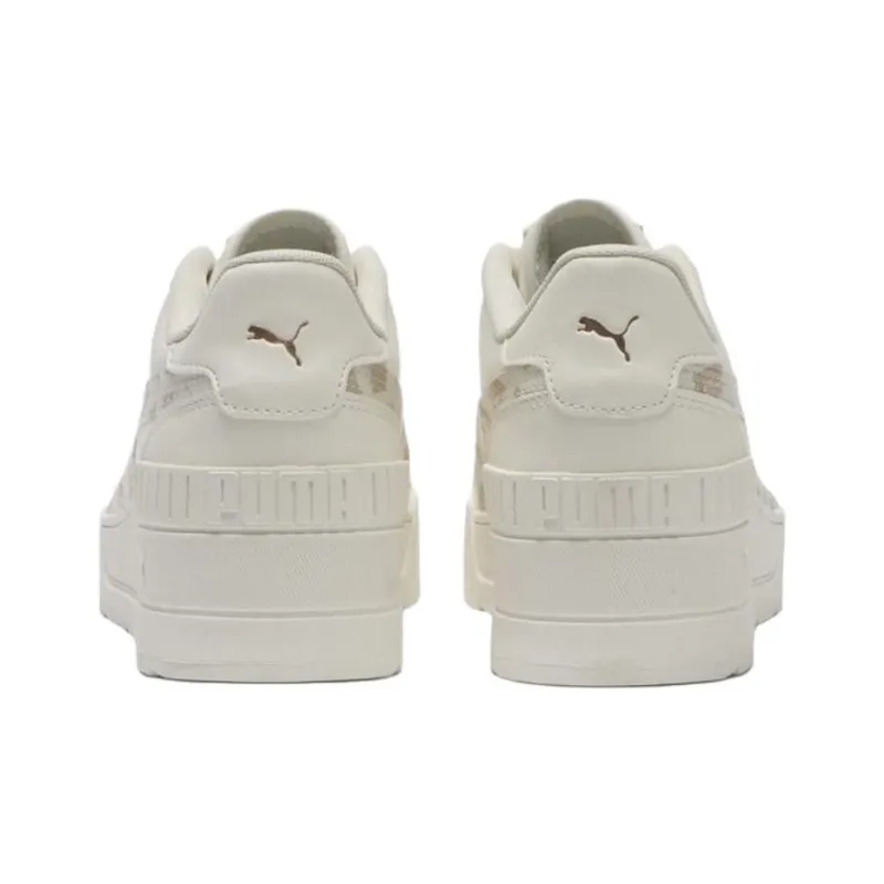 PUMA Carmen Anti Slip Wear Resistant Low Top Casual Shoes Women's Beige-4