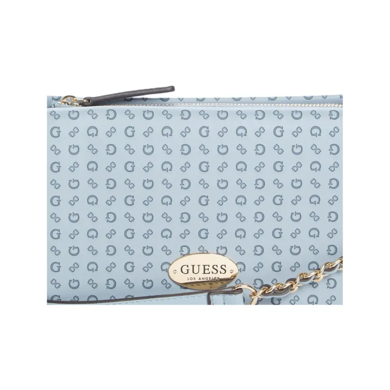 GUESS Artificial Leather Shoulder Bag, Crossbody Bag Mini Women's Light Blue-4
