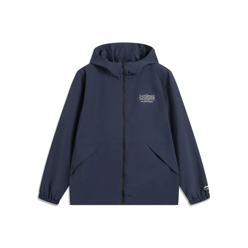LiNing Sports Life Collection Trench Coat Unisex Dark Marine Blue-0