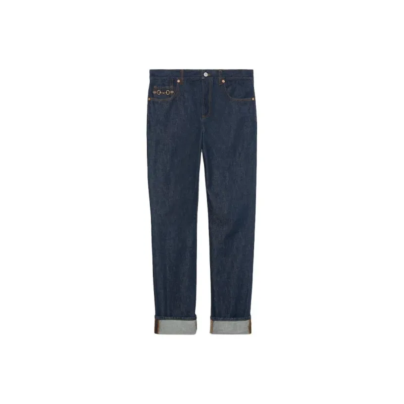 GUCCI Horsebit Denim Jeans-0