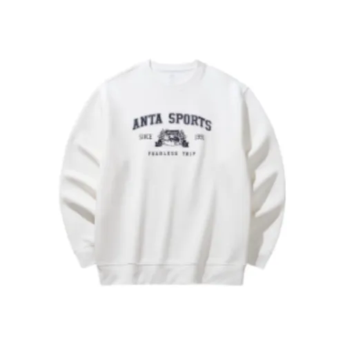 Anta Life Collection Sweatshirt Men's Papyrus White