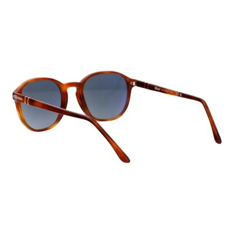 PERSOL Acetate Irregular Shape Sunglasses Unisex Brown-3