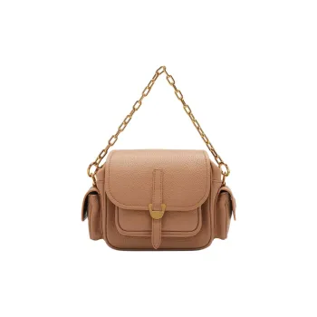 COCCINELLE Grain Leather Crossbody Bag, Shoulder Bag Mini Women's Nude