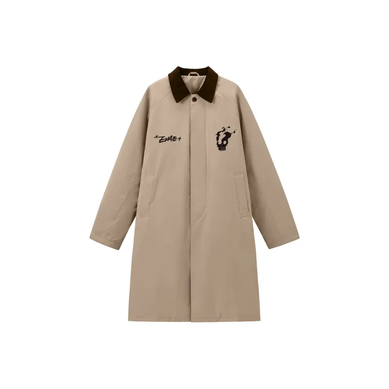 *EVAE+MOB Trench Coat Unisex Khaki-0