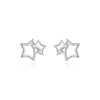 VEZA Sterling Silver Stud Earrings Unisex