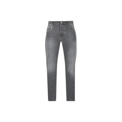 Brunello Cucinelli Logo Embroidered Slim Fit Jeans