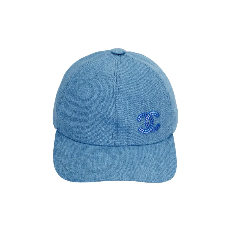 CHANEL   Baseball Caps Unisex Blue-1