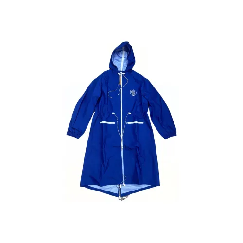 LOEWE Trench Coats Men Blue