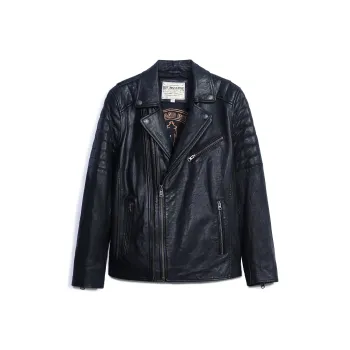 MCS Leather Jackets Men Black