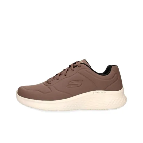Skechers Cushioning, Wear Resistant Low Top Running Shoes Men's Brown