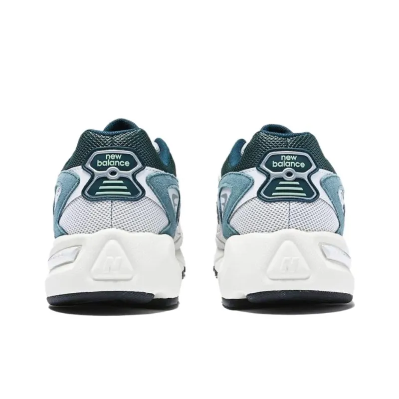 New Balance NB 725 Anti Slip Wear Resistant Low Top Casual Sprint Running Shoes Men's White Green-4