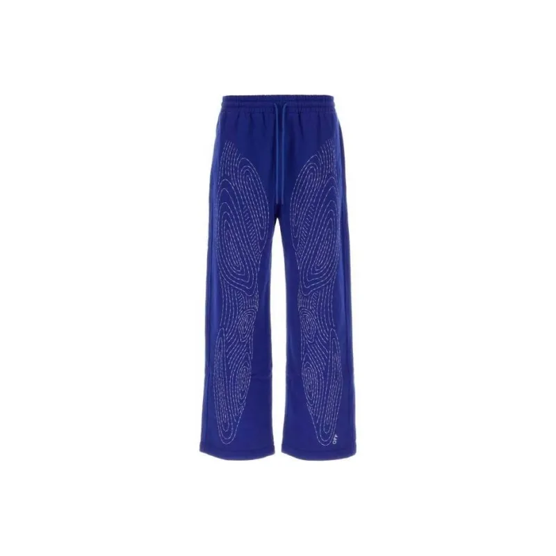 OFF WHITE Drawstring Wide Leg Trousers-0