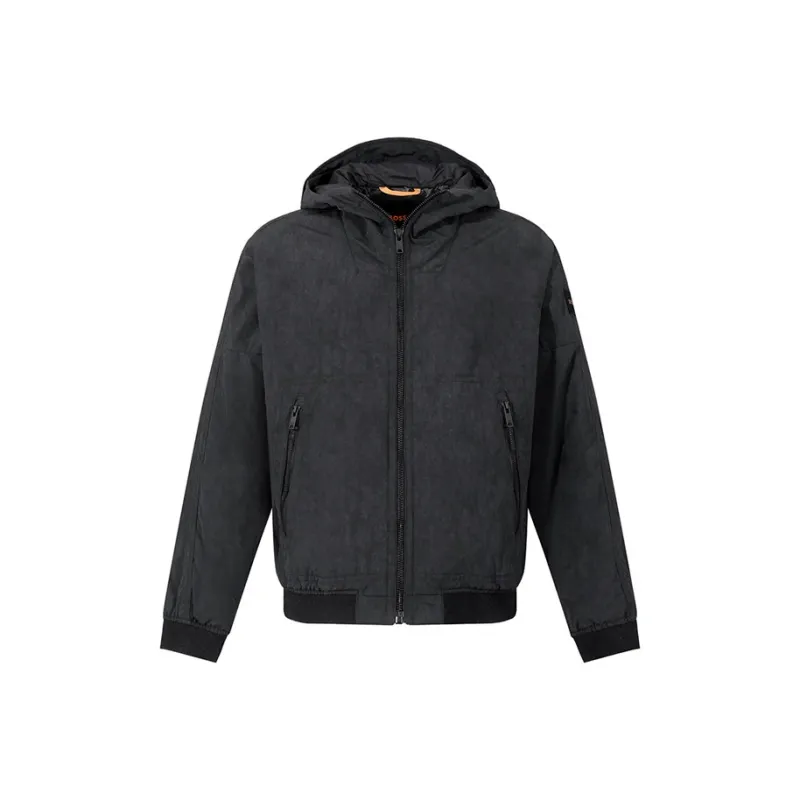 HUGO BOSS FW24 Puffer Jacket Men's Black Gray-0
