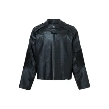 FIRE 2 COLD EGO Leather Jacket Unisex Black