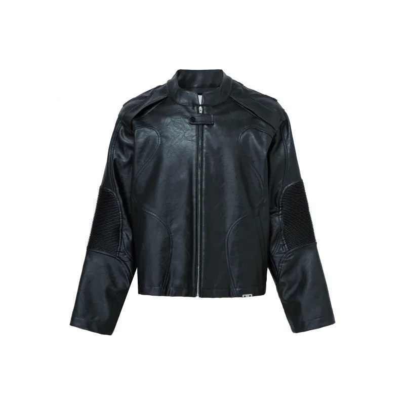 FIRE 2 COLD EGO Leather Jacket Unisex Black-0