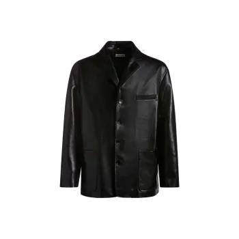 BALLY Single breasted Leather Blazer