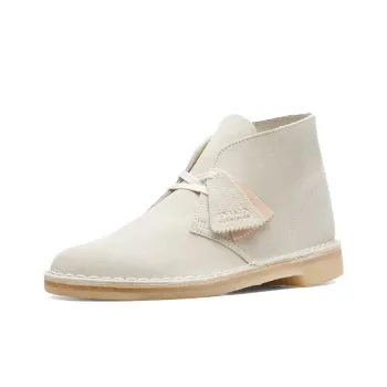 Clarks Desert Boots 'Off White Suede'