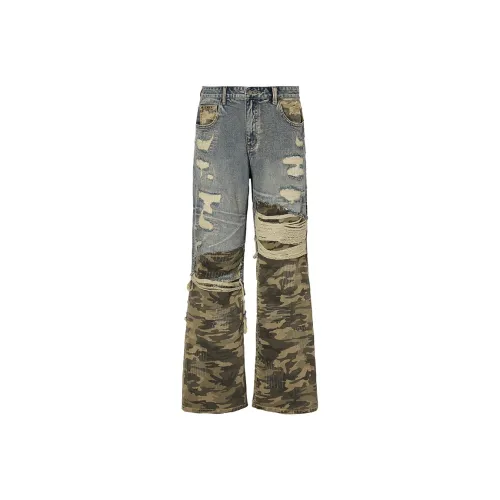 ROCAWEAR 24 Fall And Winter Collection Denim Trousers Unisex