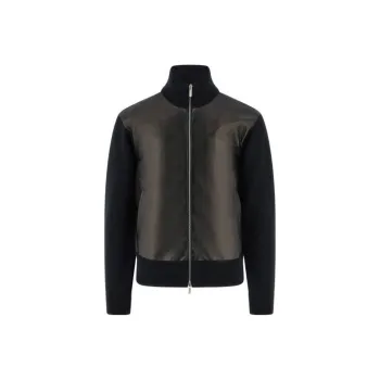 Ferragamo Leather insert Jacket