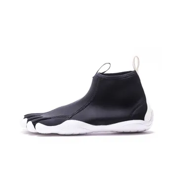 Vibram Five Fingers Shoes Lightweight Breathable Slip Resistant Mid Top Training Shoes Women's Black