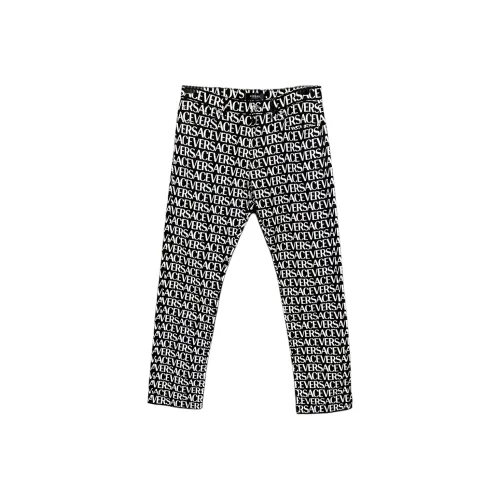 VERSACE FW24 Casual Pants Men's Black White