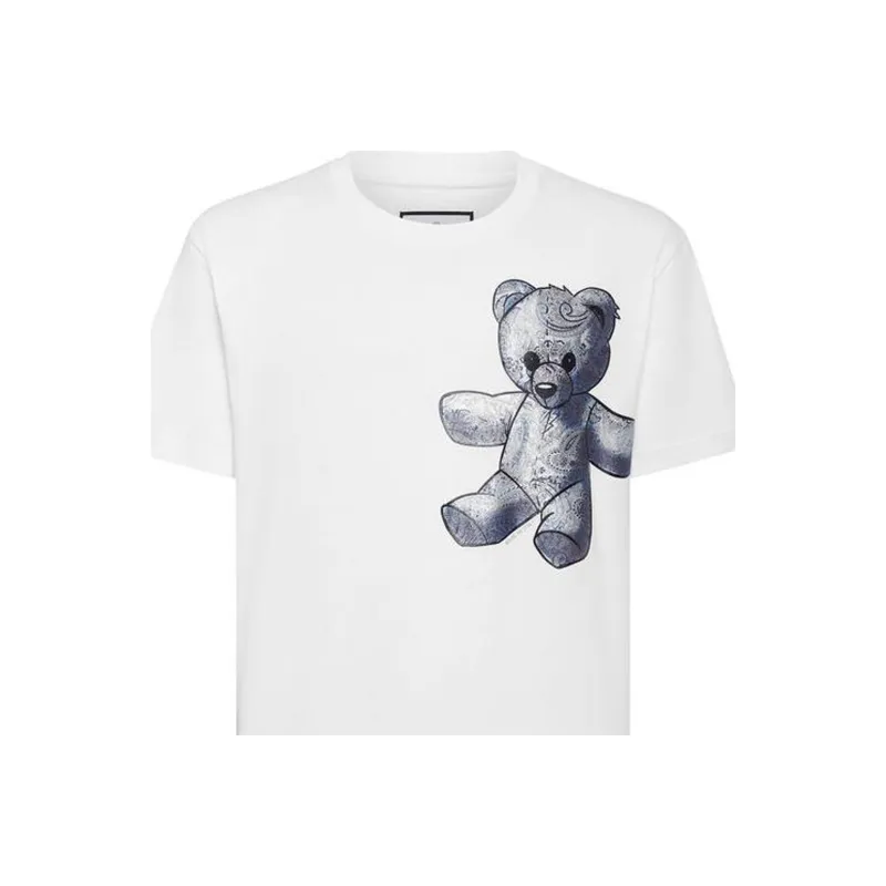 PHILIPP PLEIN Teddy Bear Paisley print T shirt-3