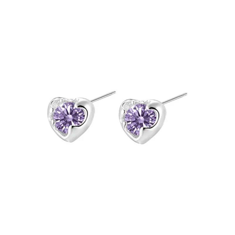 MACE MAVA Zircon With 925 Sterling Silver Pin Stud Earrings Unisex-6