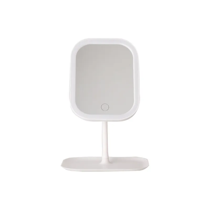 Sweet Pillow House LED Makeup Smart Adjustable Tricolor Light Portable Desktop Mirror-0