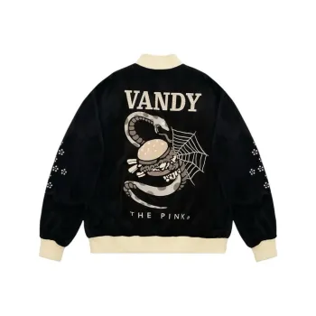 Vandy The Pink Baseball Jacket Unisex Black