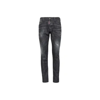 DSQUARED 2 Slim Fit Distressed Cropped Jeans