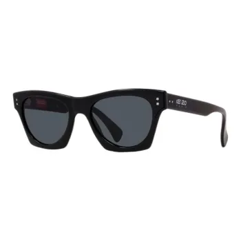 KENZO Ethyl Acetate Salt Irregular Shape Sunglasses Men's Black