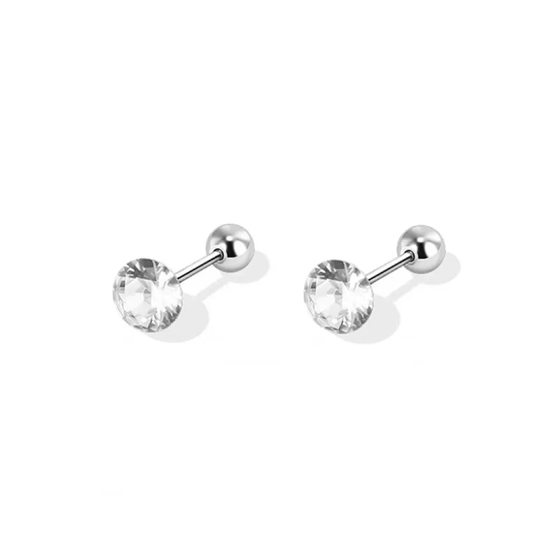 GUDUD Titanium Steel Stud Earrings Unisex-6