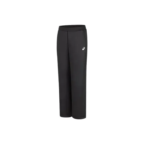asics Grey Men Running Knitted Sports Pants Men's Black