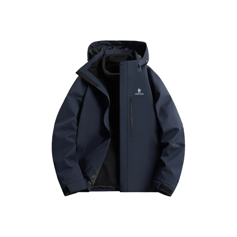 ROBINHOOD Water Resistant Windproof Breathable Warm Water Repellent Cold Resistant Rainproof Windbreaker Jacket Unisex-8