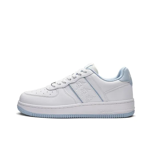 Kappa Back to Back Anti Slip Wear Resistant Low Top Skateboard Shoes Unisex White