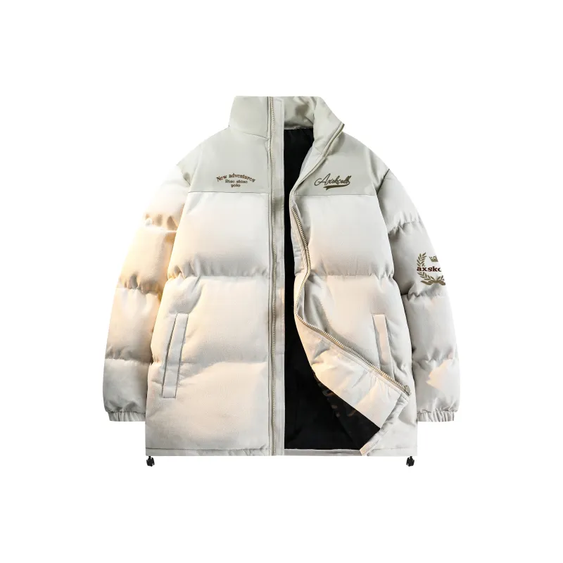 A.X.S.K Puffer Jacket Unisex Black-2