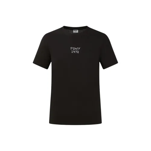 PONY T Shirt Unisex Black Summer
